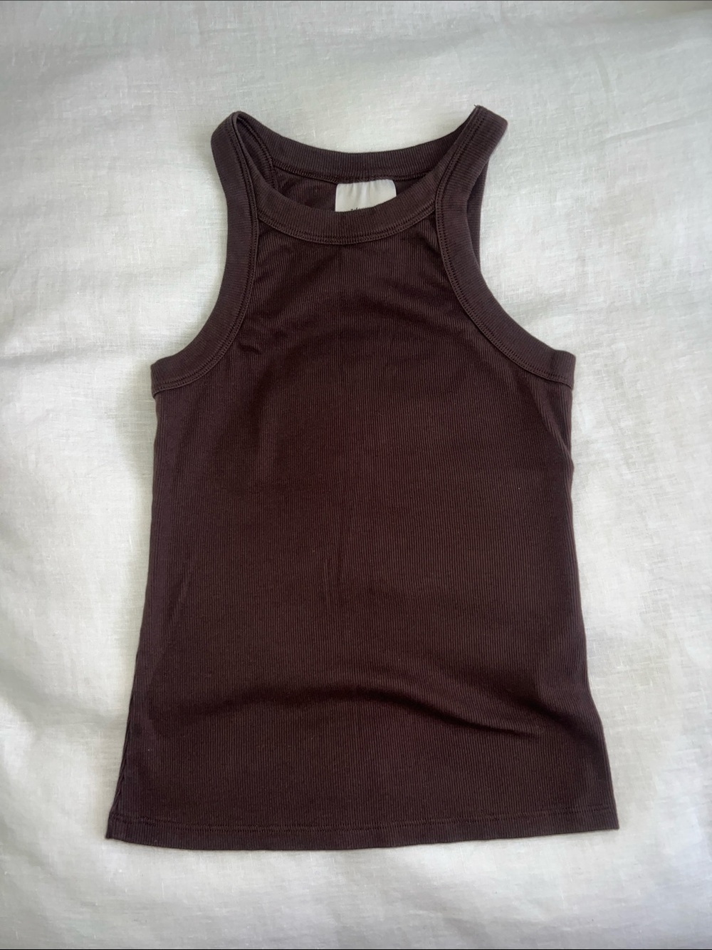 Reformation Ribbed High Neck Tank Top Medium NWOT